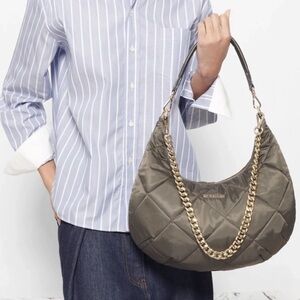 New MZ Wallace Madison Quilted Bag in Magnet color
